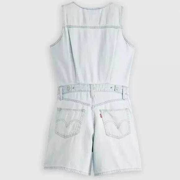 Levi's Vest Romper Rom Com - Blue - Picture 6 of 6